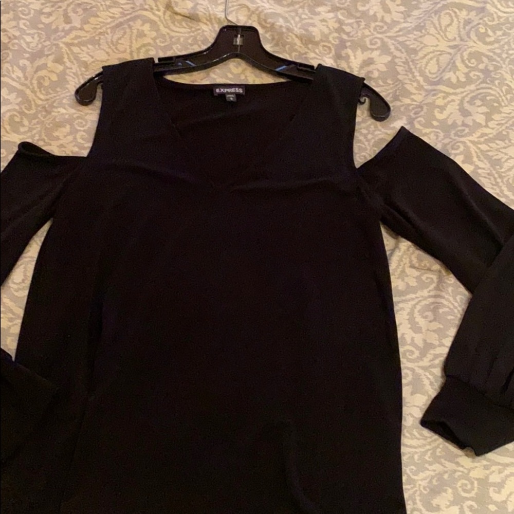 EXPRESS cold shoulder top